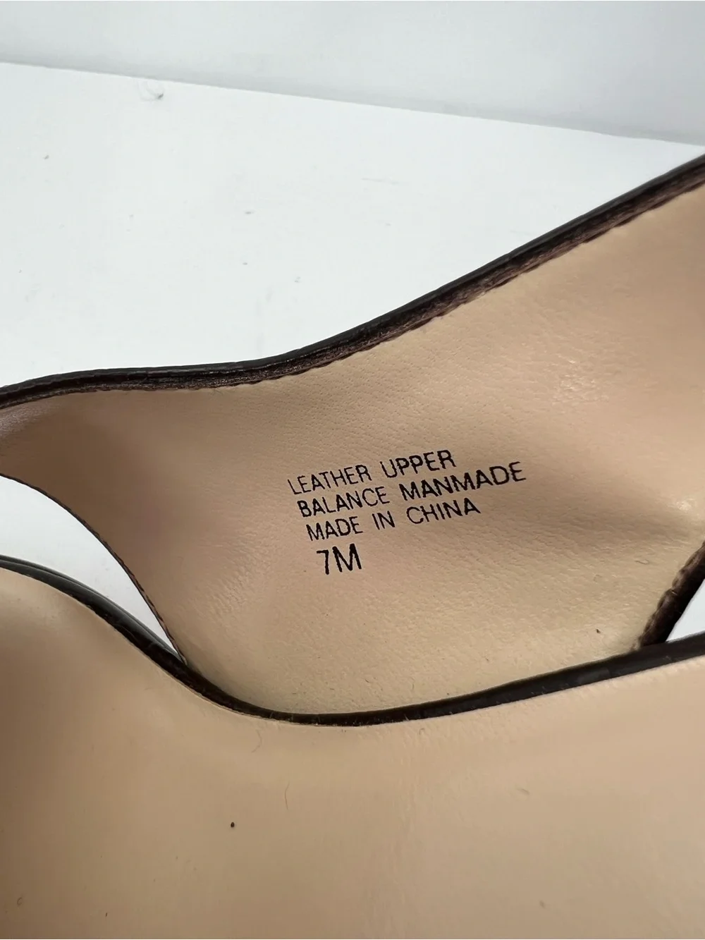 AK2 ANNE KLEIN VTG BROWN CROC EMBOSSED LEATHER SLING BACK, BLOCK HEEL SANDALS 7M